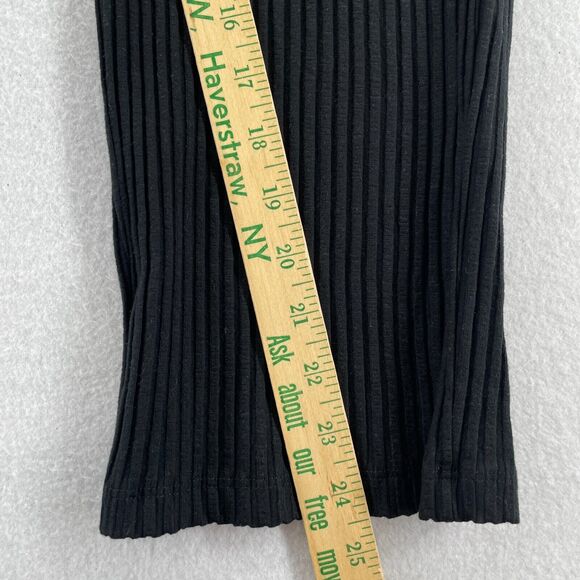 EILEEN FISHER Pants S Small Tencel Blend Stretch Ribbed Pull On Black USA - Picture 13 of 15